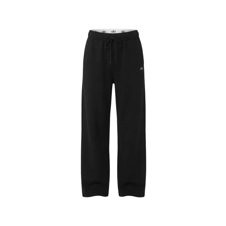 Calça Alo Yoga Accolade Straight Leg Black - Droper