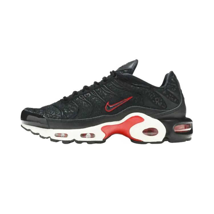 Nike Air Max Plus Premium Black Red Leopard Feminino