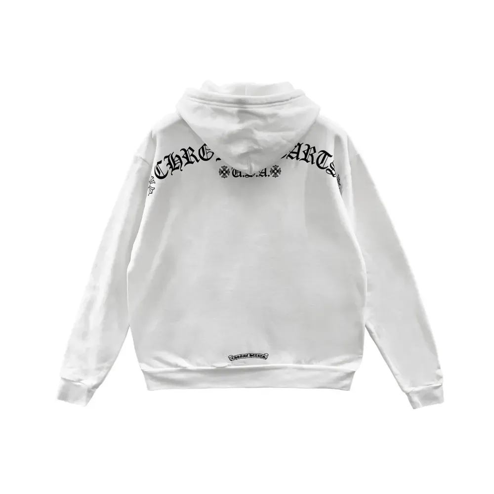 Moletom Chrome Hearts T Bar Script White foto 1