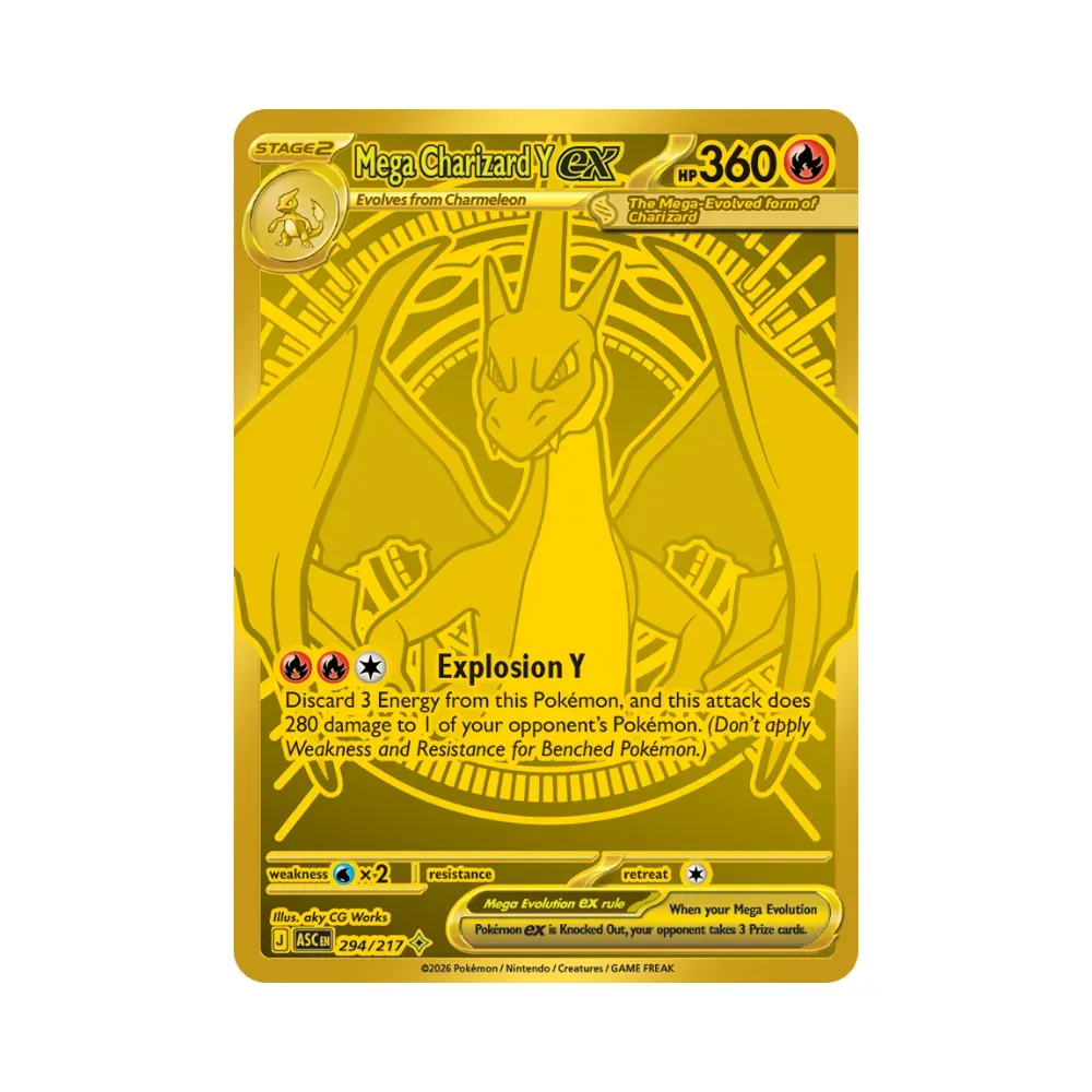 Mega Charizard Y ex (294/217) Heróis Excelsos Pokémon TCG foto 1
