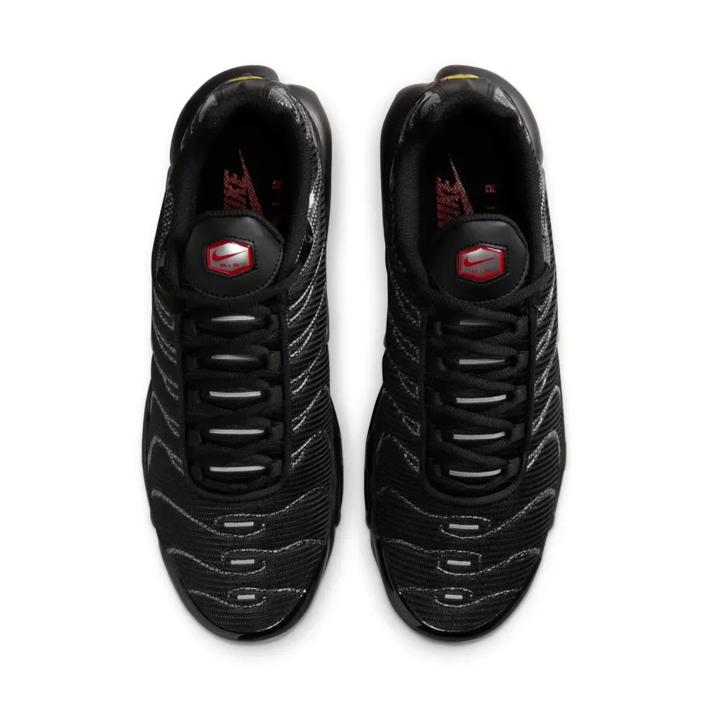 Nike Air Max Plus Black University Red Metallic Silver foto 2