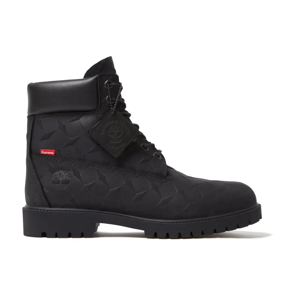 Timberland x Supreme Diamond Plate 6" Premium Waterproof Black FW26-W5 foto 1
