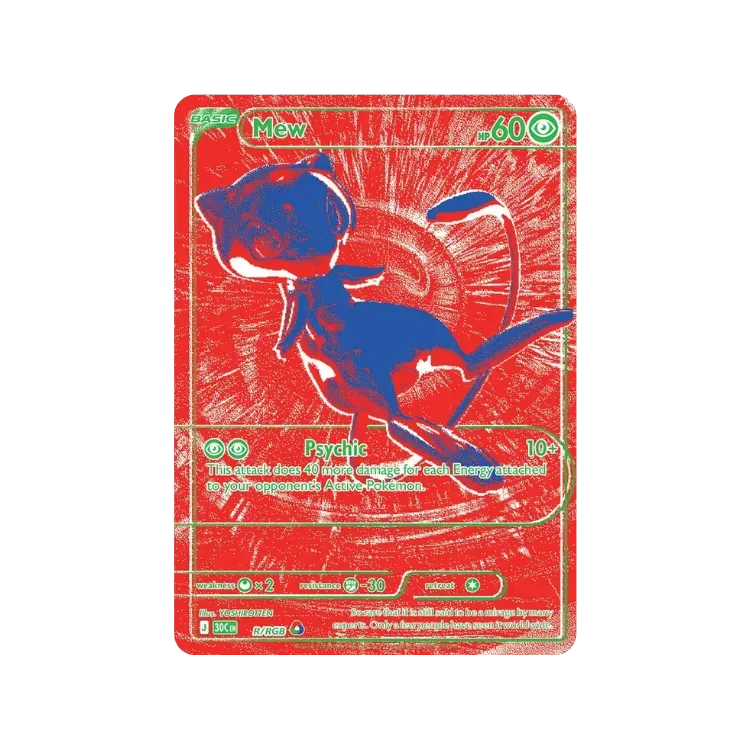Mew (R/RGB) Celebração de 30 Anos Pokémon TCG
