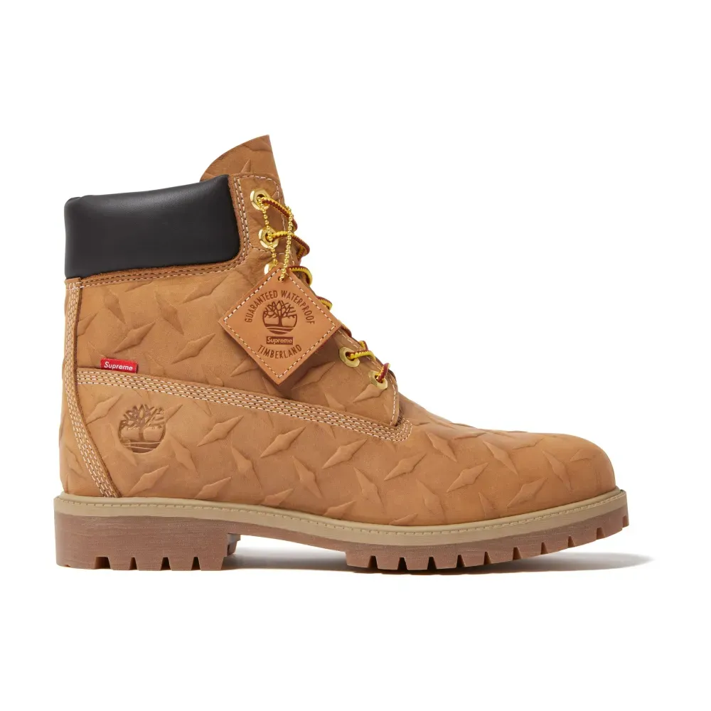 Timberland x Supreme Diamond Plate 6" Premium Waterproof Wheat FW26-W5 foto 1