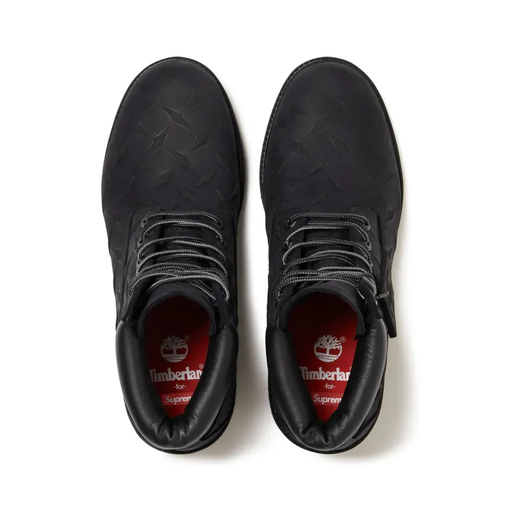 Timberland x Supreme Diamond Plate 6" Premium Waterproof Black FW26-W5 foto 2