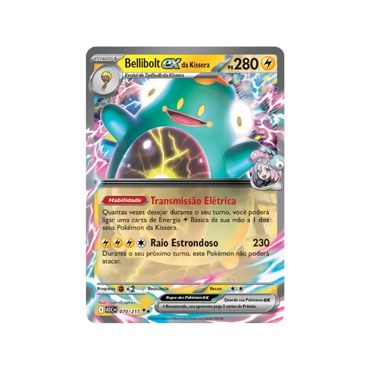 Bellibolt ex da Kissera (70/217) Heróis Excelsos Pokémon TCG