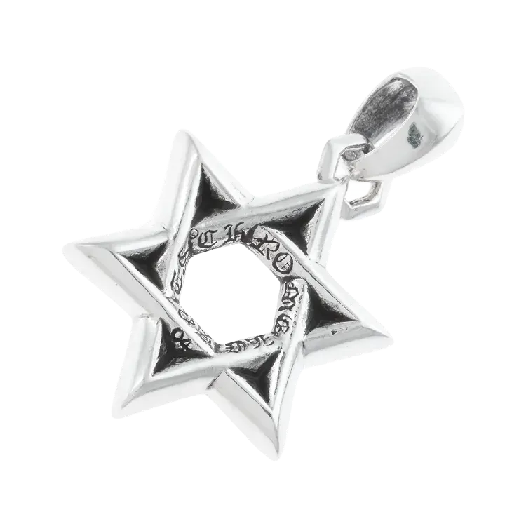 Pingente Chrome Hearts Star of David Silver