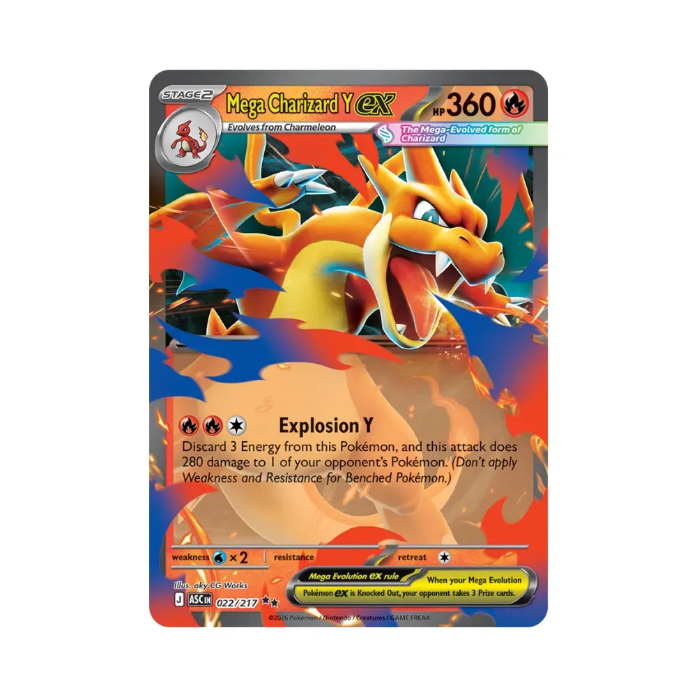 Mega Charizard Y ex (22/217) Heróis Excelsos Pokémon TCG foto 1