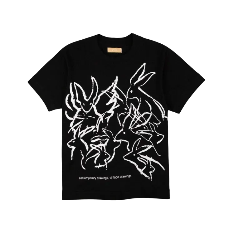 Camiseta Lêpre Vintage Drawings Black White