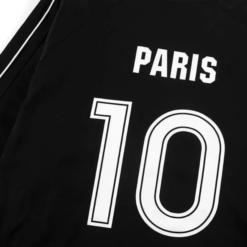 Camiseta Balenciaga Longe Sleeve Soccer Paris Black foto 2
