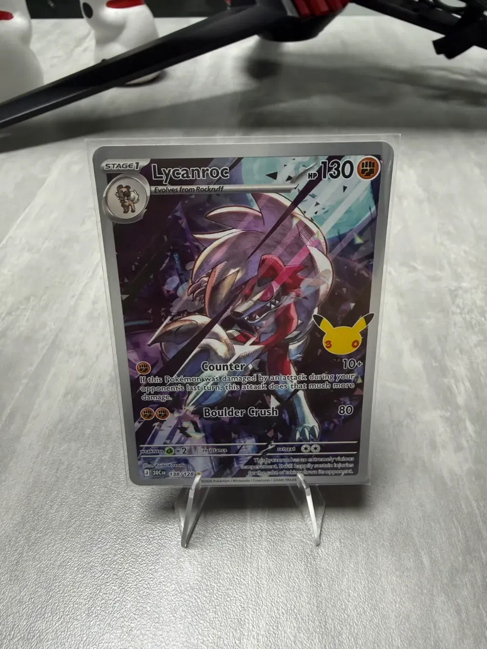 Lycanroc (138/128) Celebração de 30 Anos Pokémon TCG