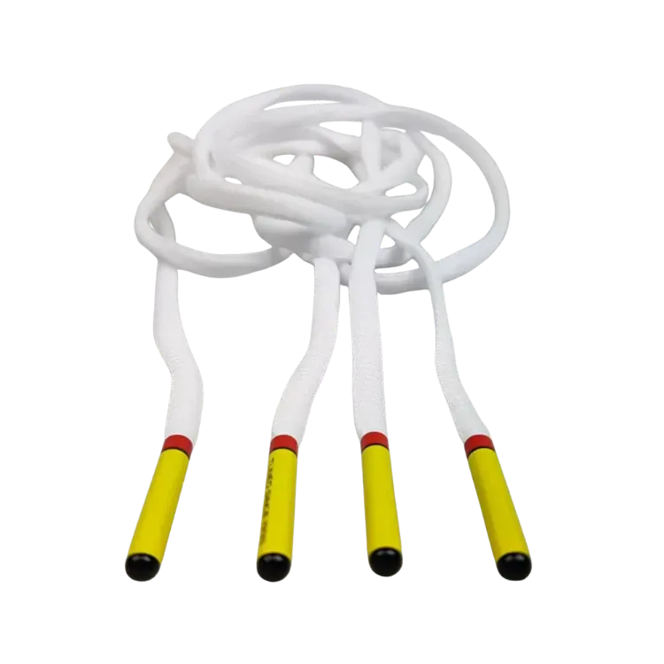 Cadarços TN Laces Tuned Since 1998 White Yellow