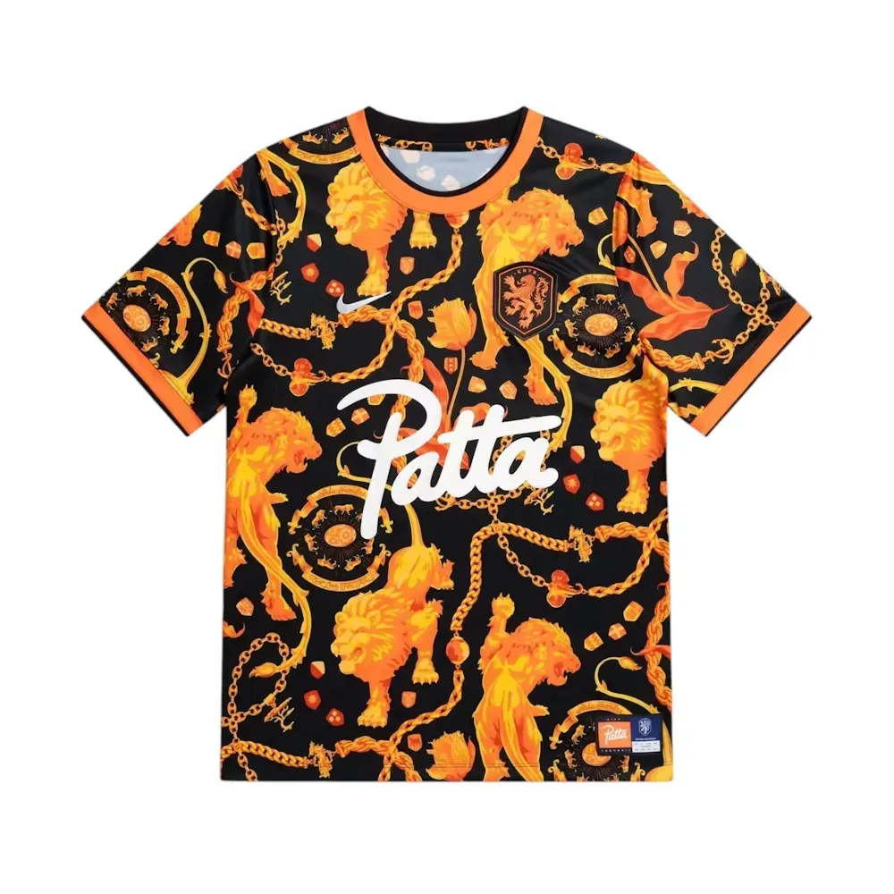 Netherlands x Patta x Nike Camiseta KNVB Pre Match Jersey Orange
