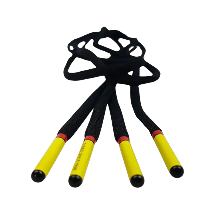 Cadarços TN Laces Tuned Since 1998 Black Yellow