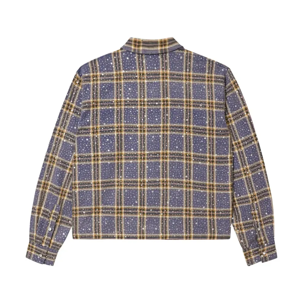 Camisa Vale Lives Forever Moonlight Flannel Blue Yellow foto 1