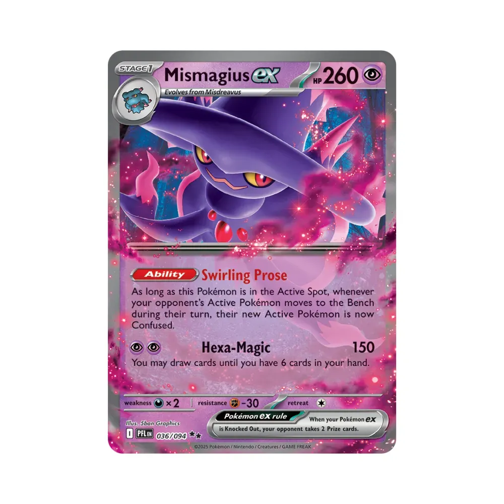 Mismagius ex (36/94) Fogo Fantasmagórico Pokémon TCG foto 1