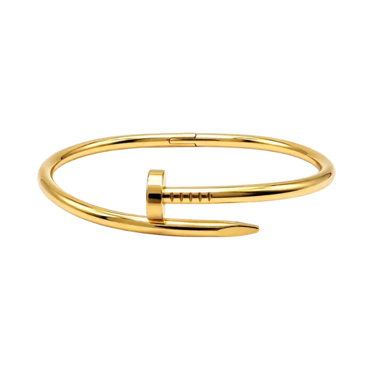 Bracelete Casa Cinza Brasil Nail Retro Gold