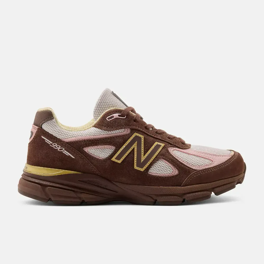 New Balance Made in USA 990v4 Pumpernickel Pink Chalk Alabaster foto 1