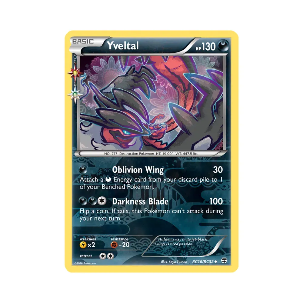 Yveltal (RC16/RC32) Gerações Pokémon TCG foto 1
