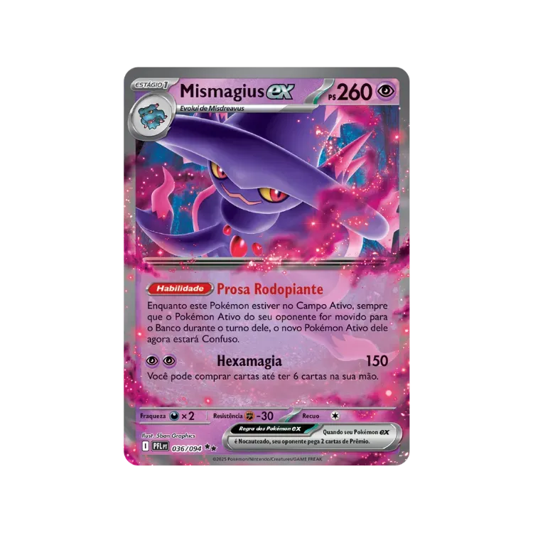 Mismagius ex (36/94) Fogo Fantasmagórico Pokémon TCG