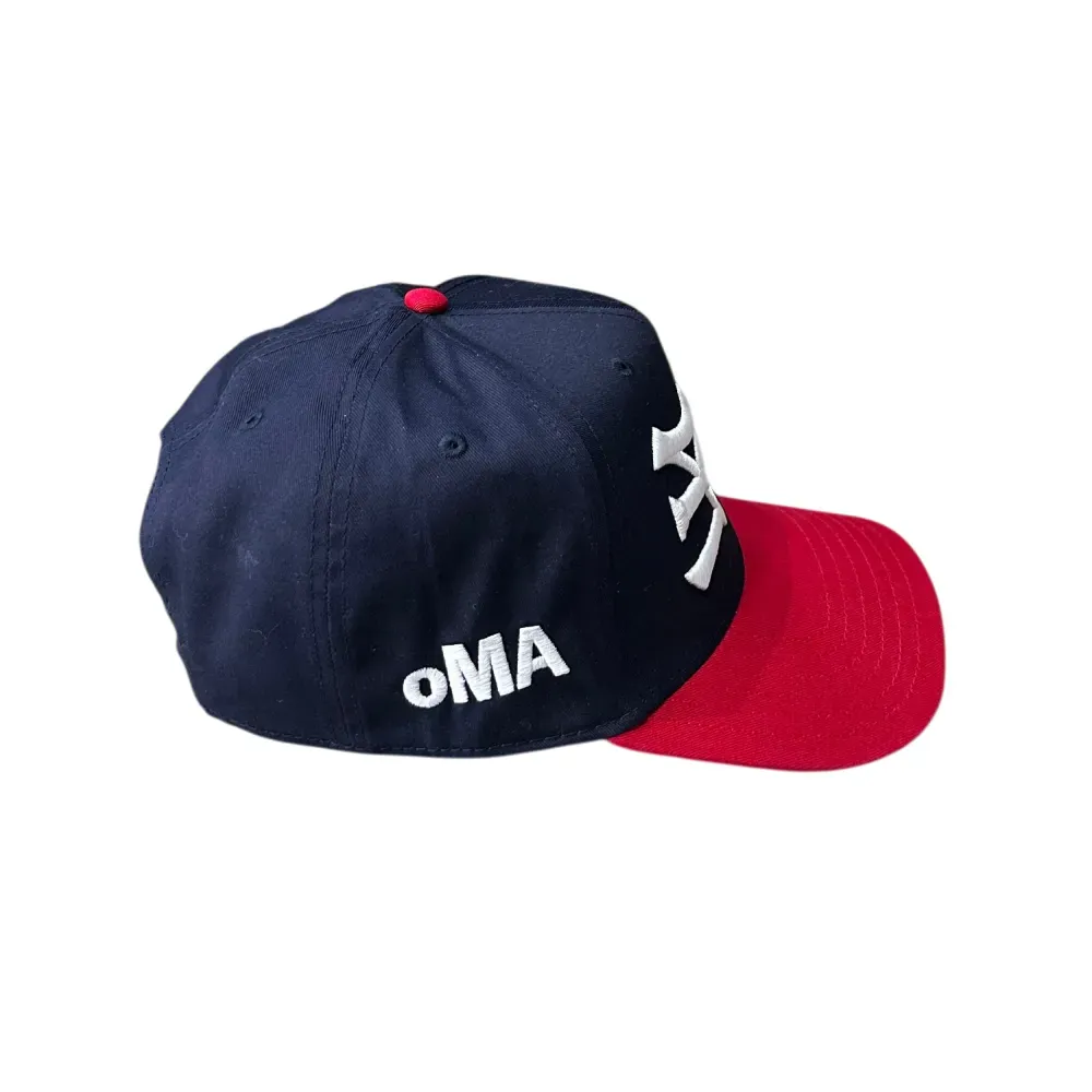 Imagem Boné oMA Studios NY NY Curved Brim Blue Red