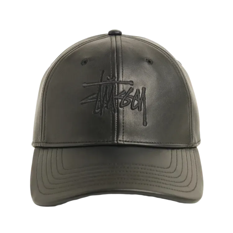 Boné Stüssy Leather Basic Black
