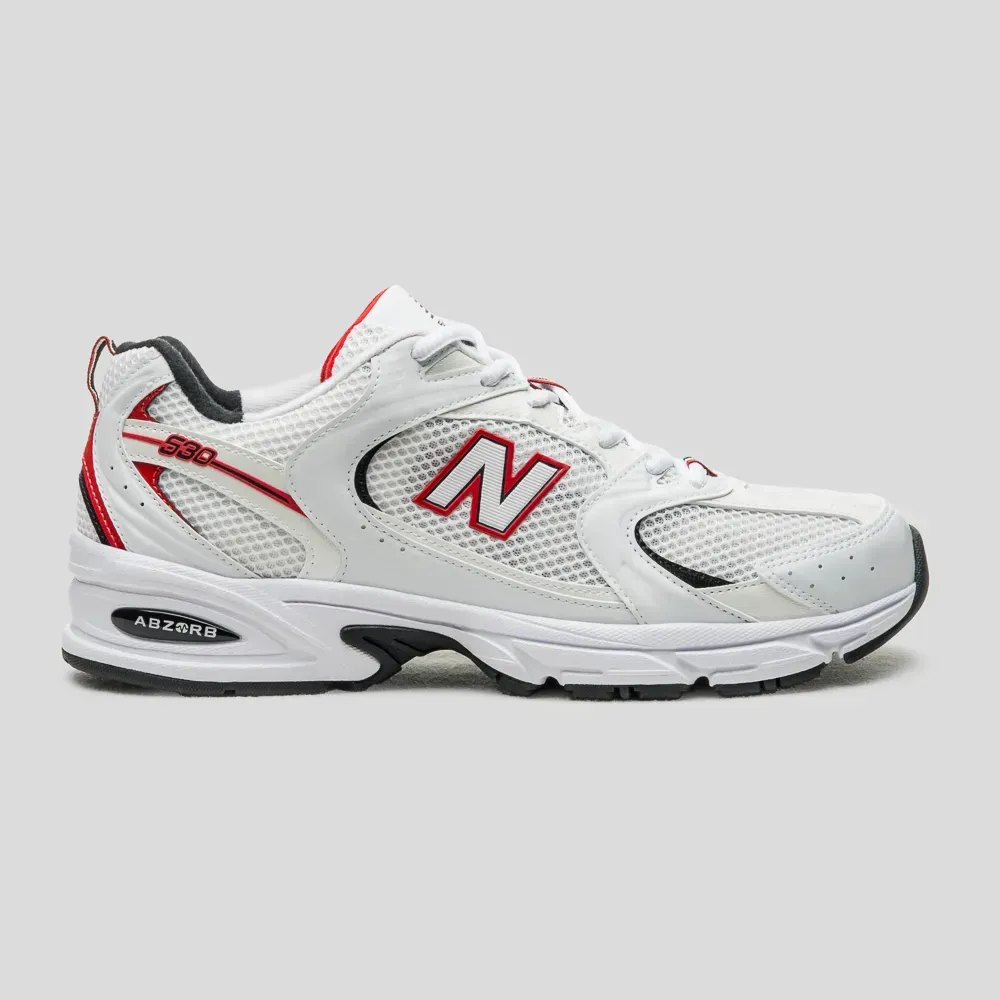 São Paulo FC x New Balance 530 SPFC White Black Red foto 1