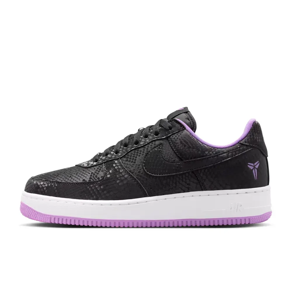 Kobe Bryant x Nike Air Force 1 Low Black Purple Stardust foto 1