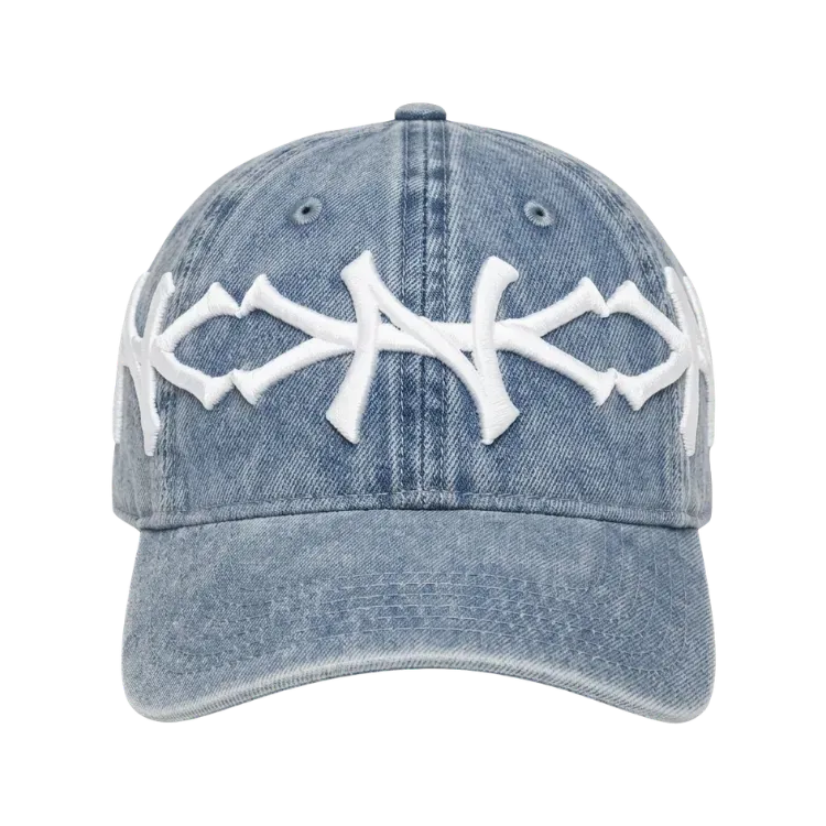 Boné oMA Studios Ny Ny Curved Brim White Black - Droper