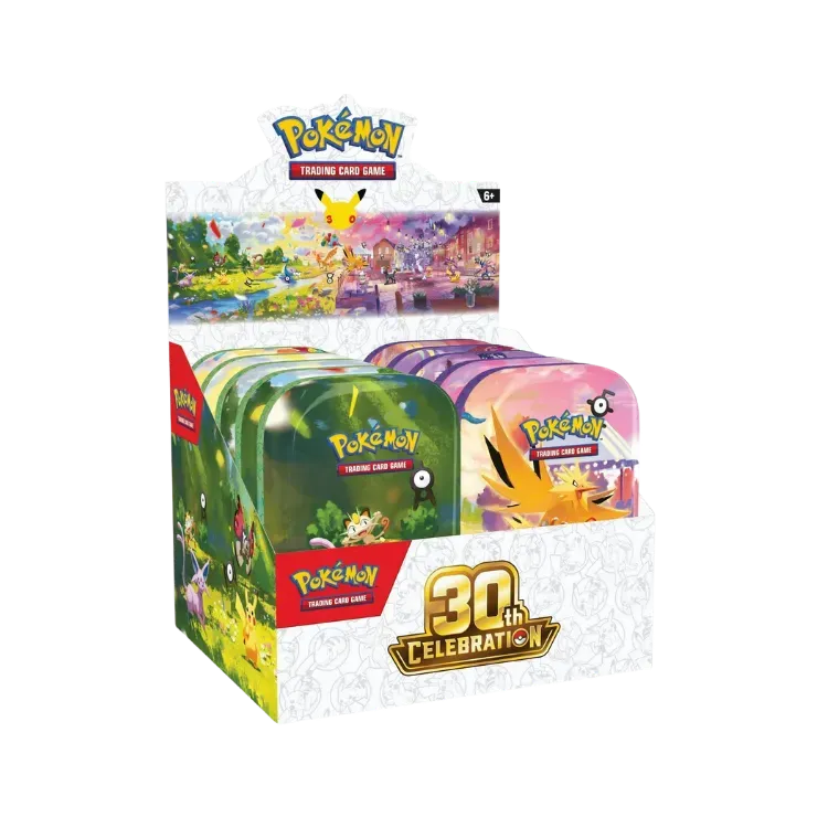 Mini Latas Celebração de 30 Anos Pokémon TCG EN-US