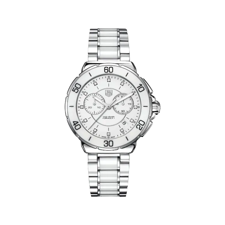 Relógio Tag Heuer Formula 1 Ceramic Diamond White 41mm