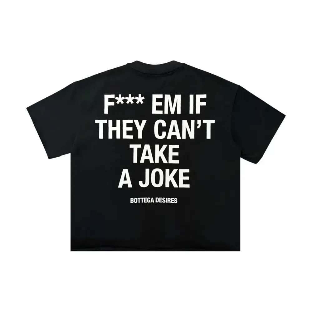 Camiseta Bottega Desires Fuck Em Black foto 1