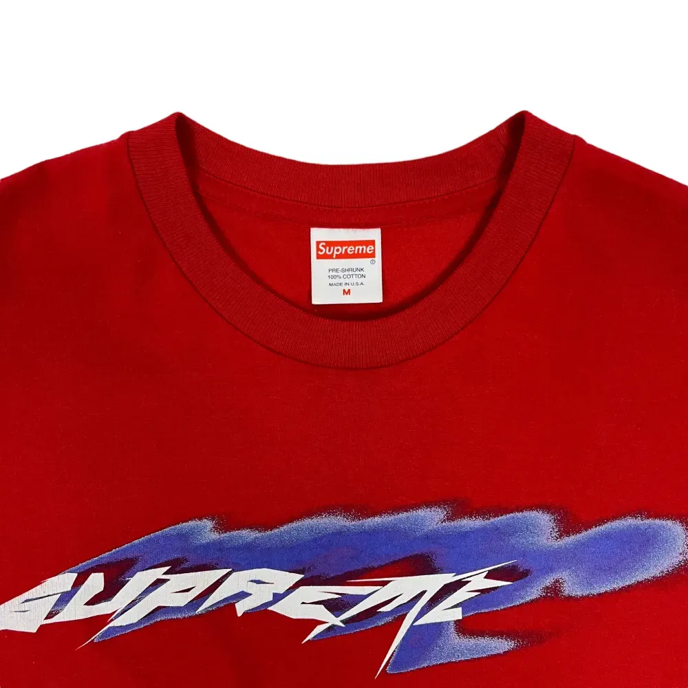 Camiseta Supreme Wind Tee Red SS21 foto 1