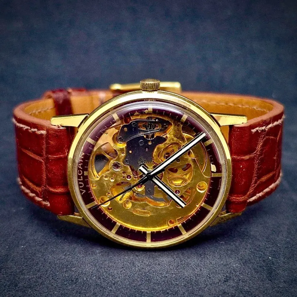 Relógio Vulcain Skeleton Manual Winding 36mm foto 2