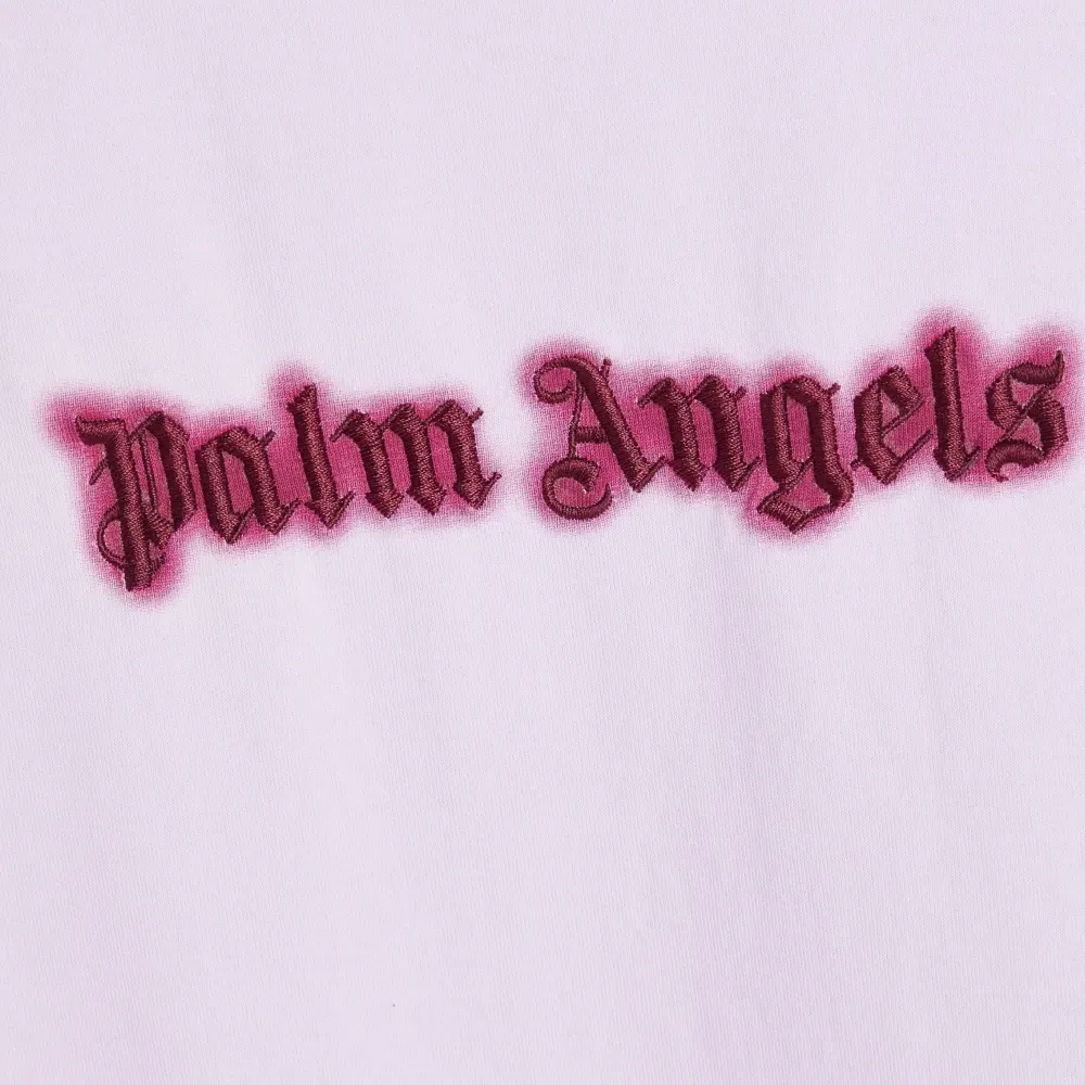 Camiseta Palm Angels Oversized Embroidered Pink foto 3