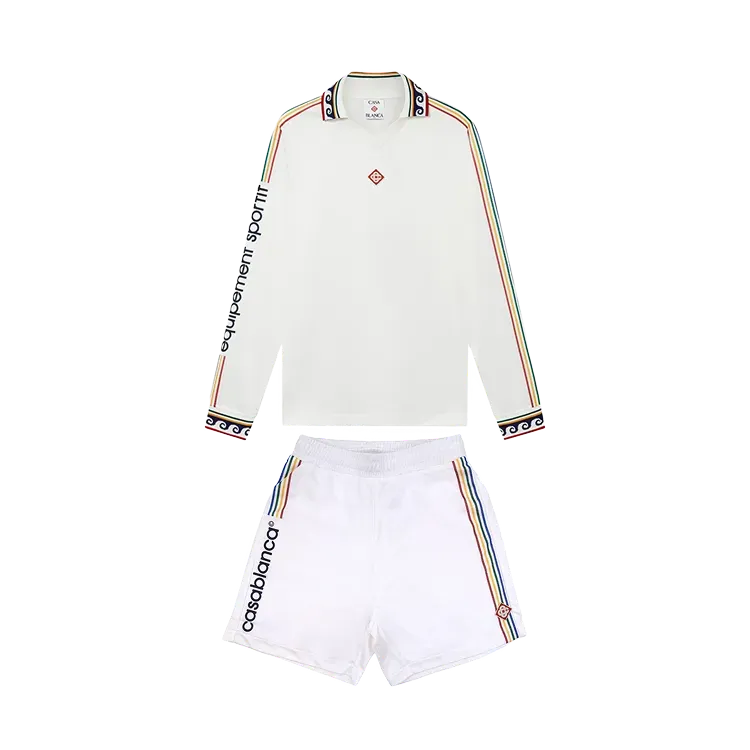 Conjunto Casablanca Football Jacquard Mono Off White
