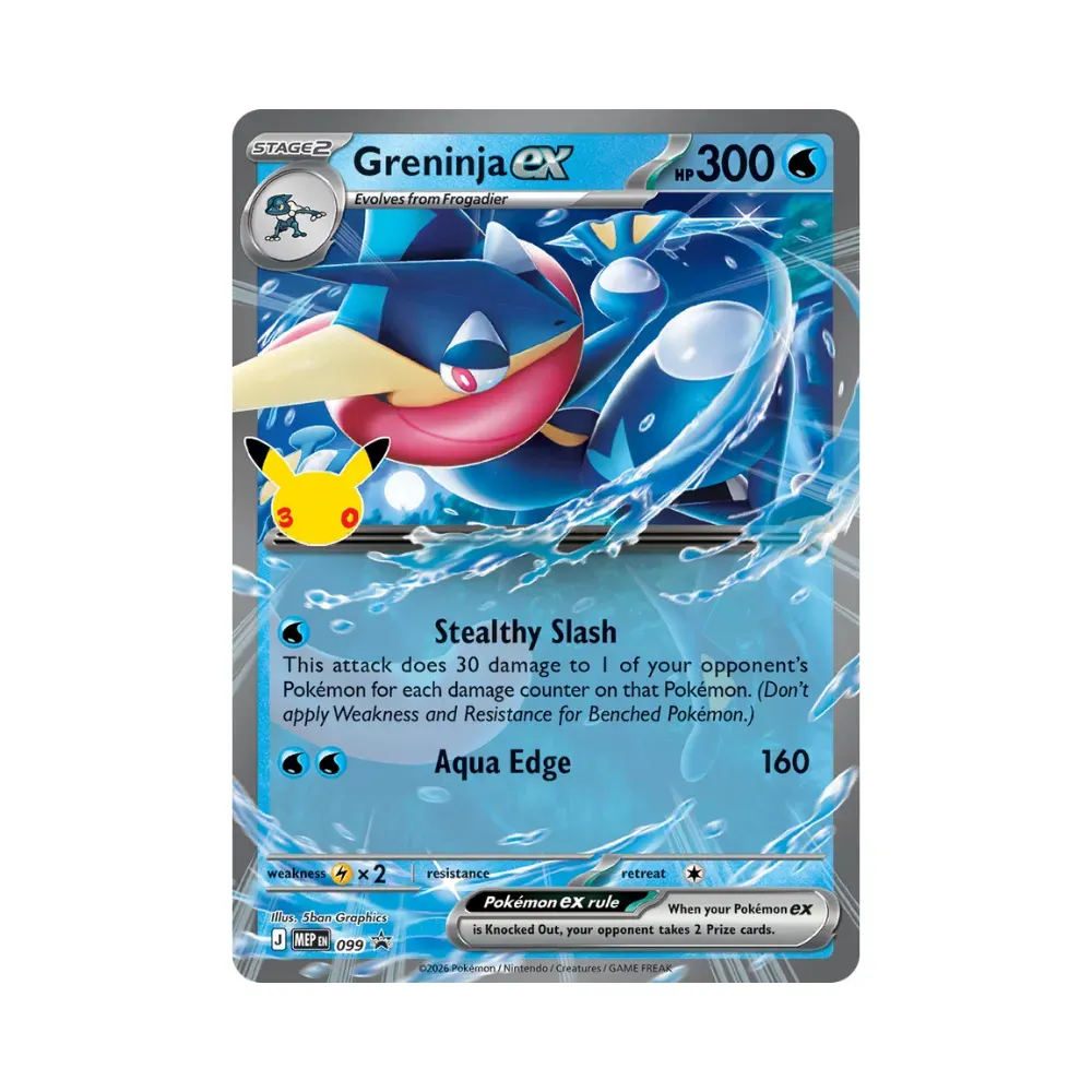 Greninja ex (99) Celebração de 30 Anos Pokémon TCG foto 1