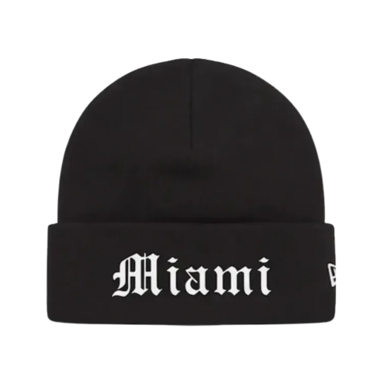 New Era x Supreme Touca Shop Miami Black FW26-W5