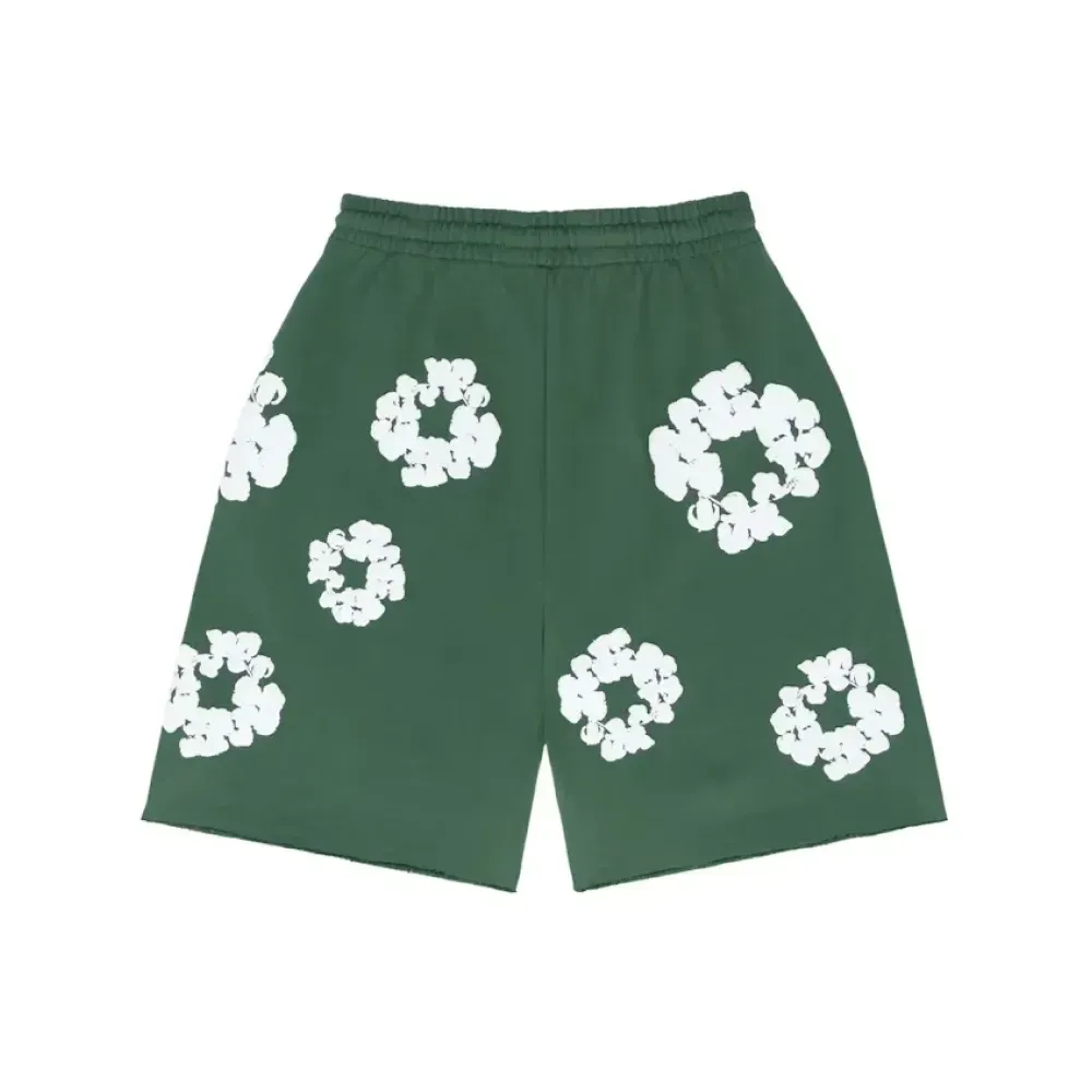 Shorts Denim Tears The Cotton Wreath Green foto 1