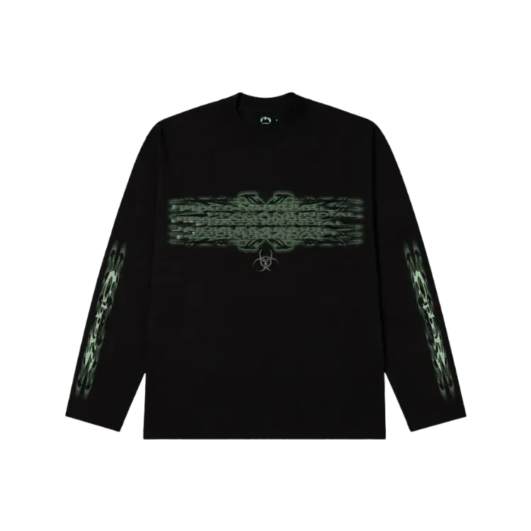 Camiseta CIPHER Long-Sleeve Waffle Black
