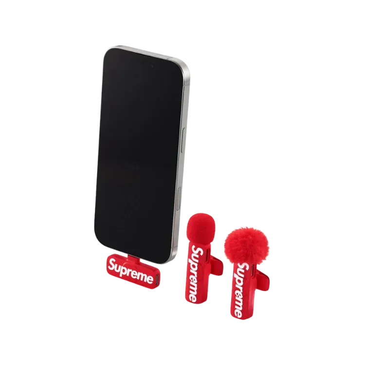 Microfone Supreme Mini Red (Set of 2) FW26-W6