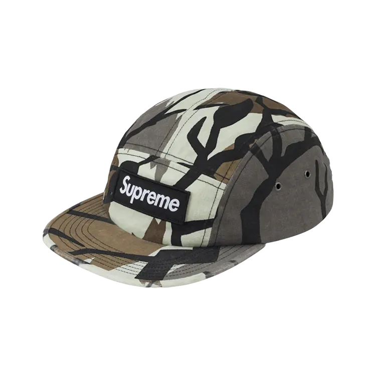 Boné Supreme Military Camp Cap Fall Grey Predator Camo FW26-W6