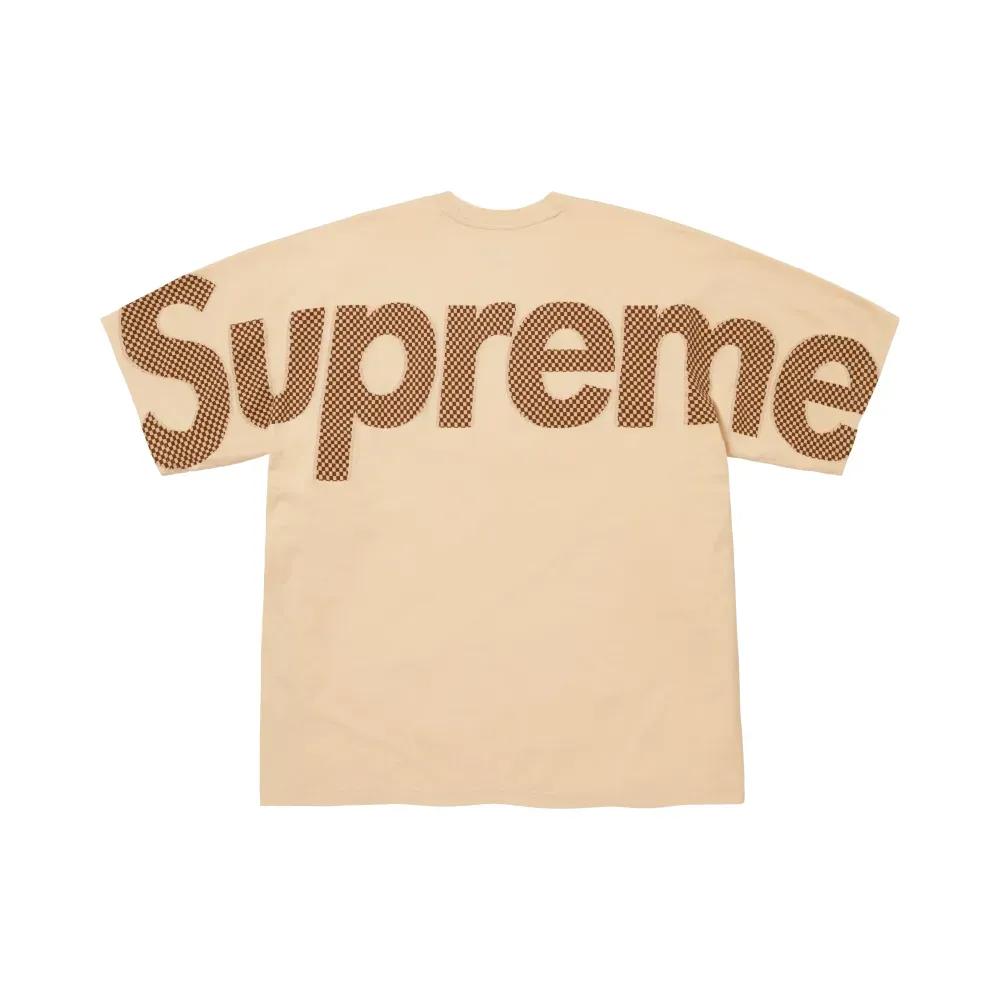 Camiseta Supreme Checkerboard Intarsia Light Tan FW26-W6 - Droper