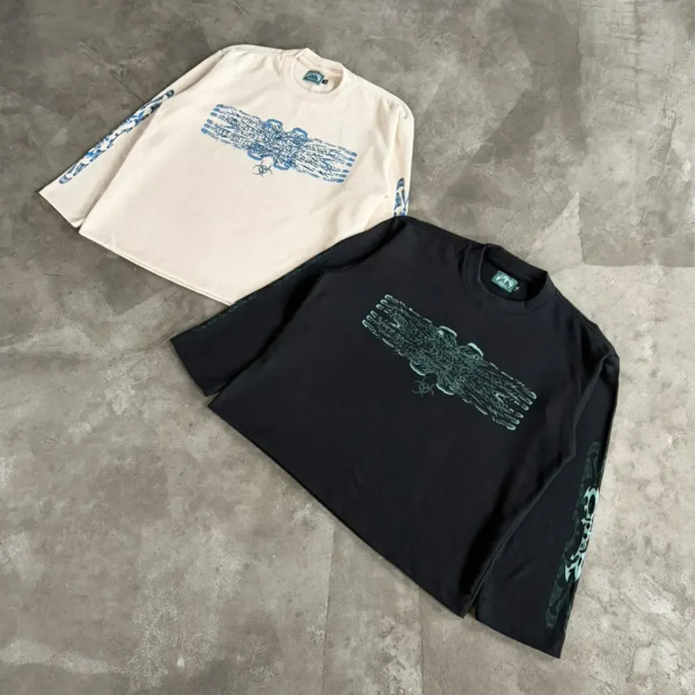 Camiseta CIPHER Long-Sleeve Waffle Black foto 1