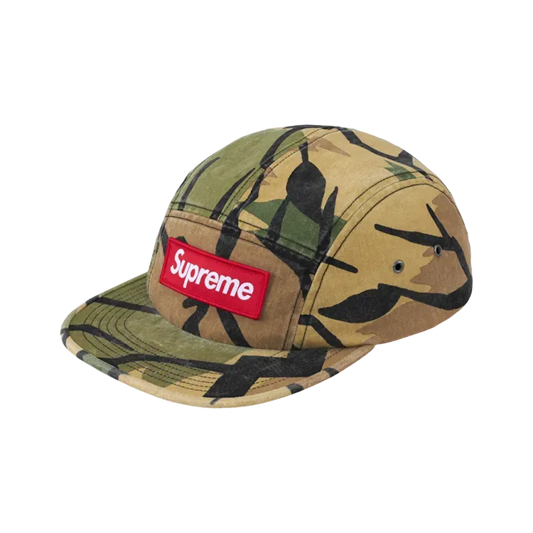 Boné Supreme Military Camp Cap Spring Green Predator Camo FW26-W6