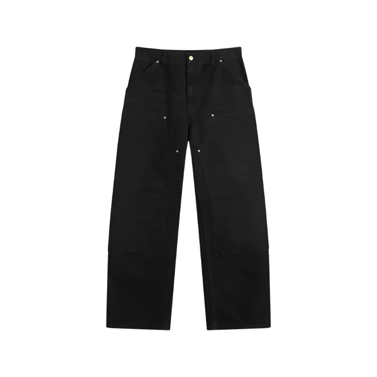 Calça Carhartt WIP Double Knee Black Grind Wash