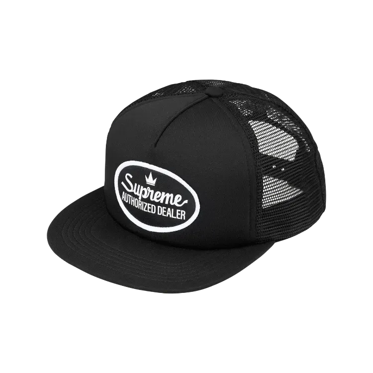 Boné Supreme Authorized Mesh Back 5-Panel Black FW26-W6