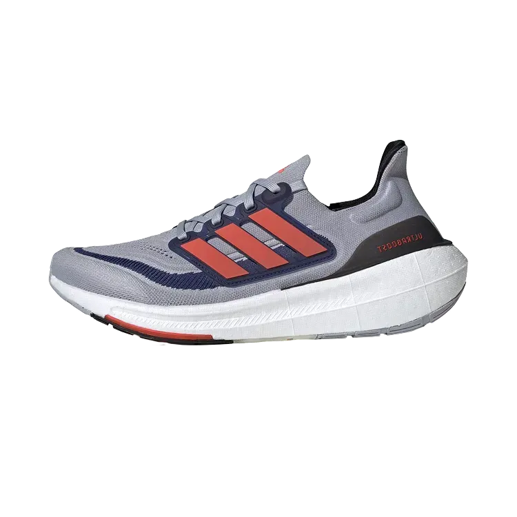 adidas Ultraboost Light Halo Silver Solar Red Dark Blue
