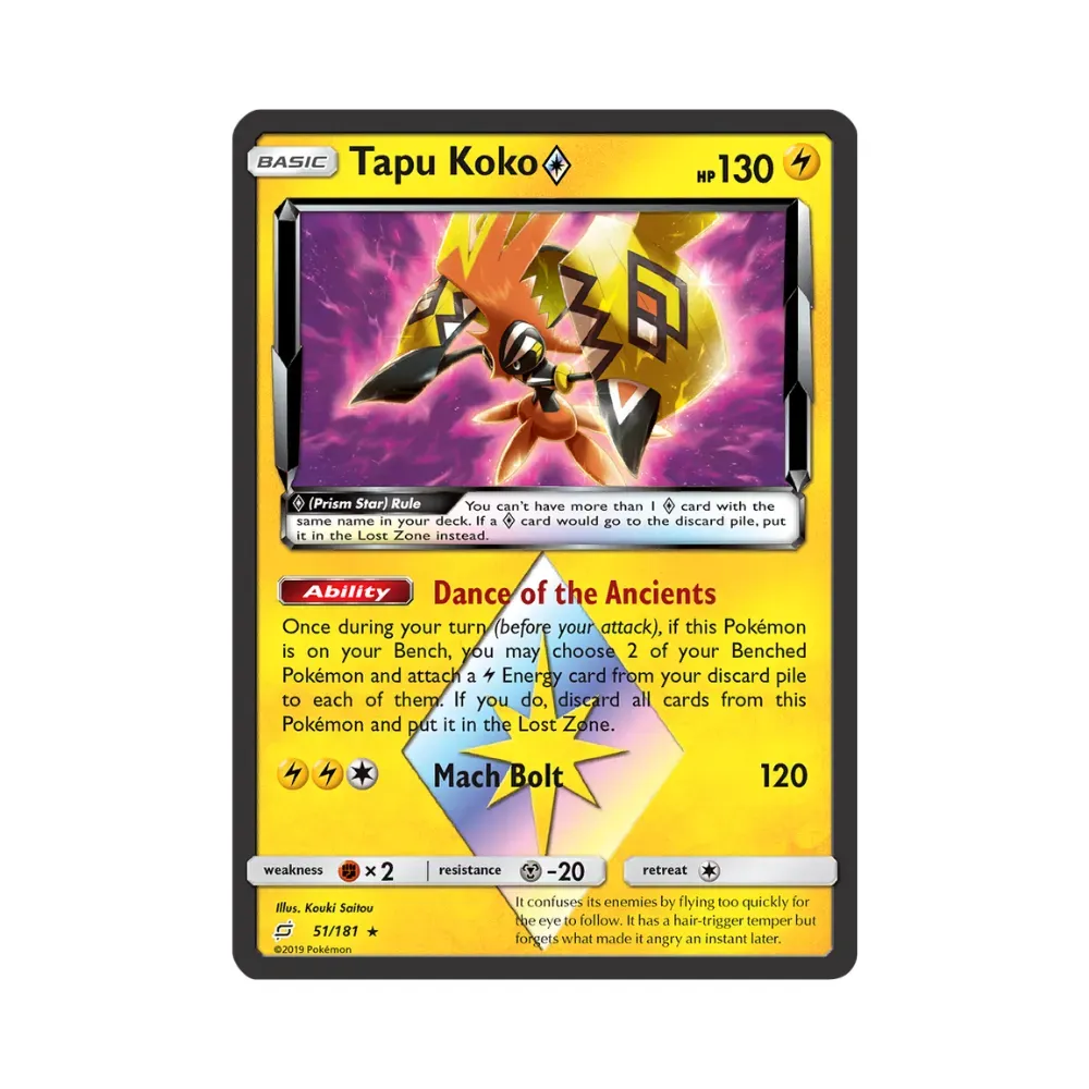 Tapu Koko Prisma (51/181) União de Aliados Pokémon TCG foto 1