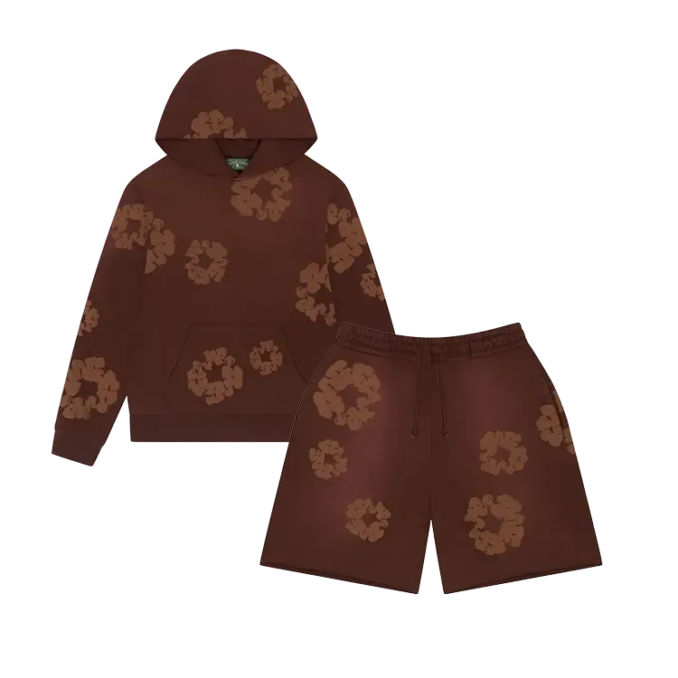 Conjunto Denim Tears Mono Cotton Wreath Brown